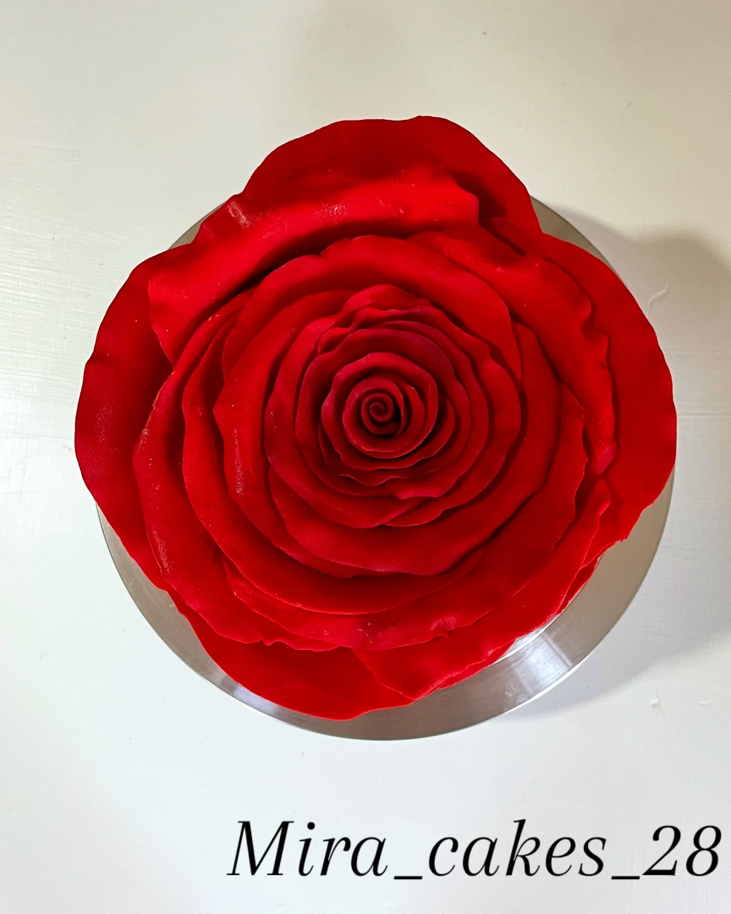 Classic White Wedding Cake - Front View